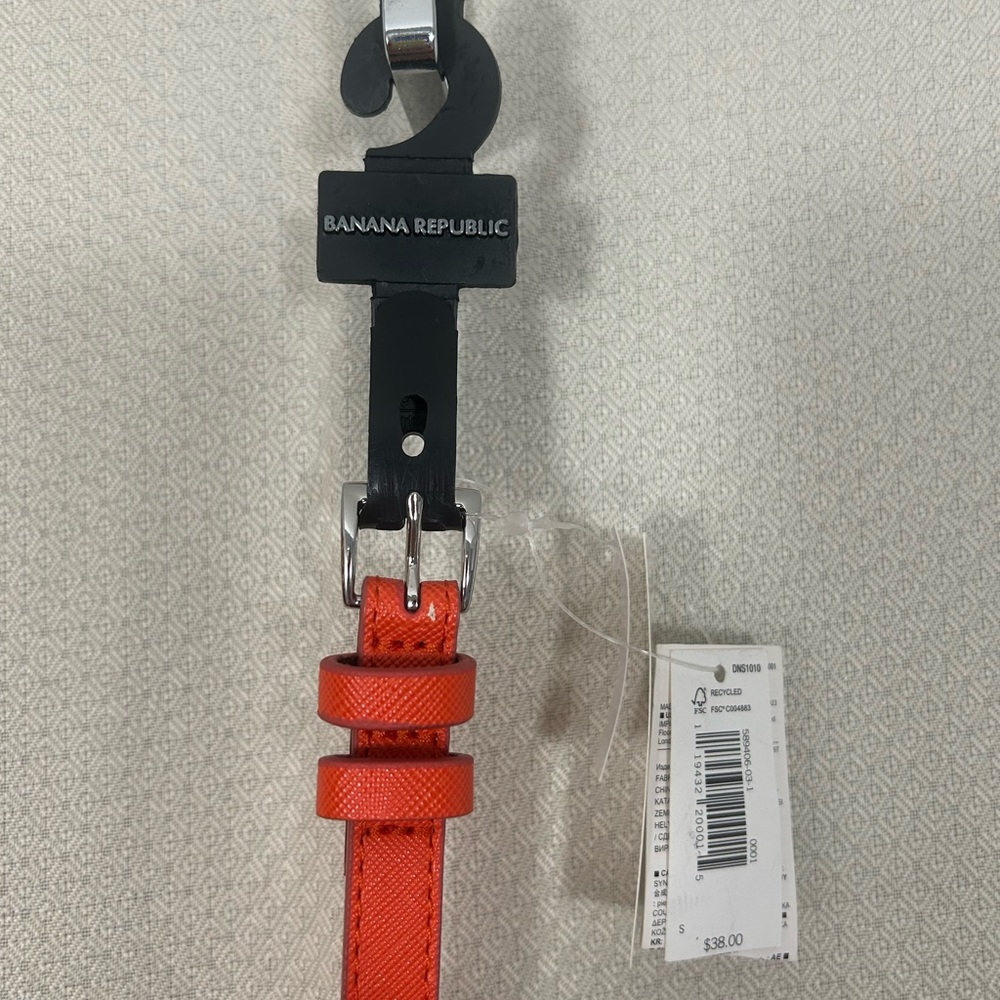 Banana Republic Orange Belt Size S NWT